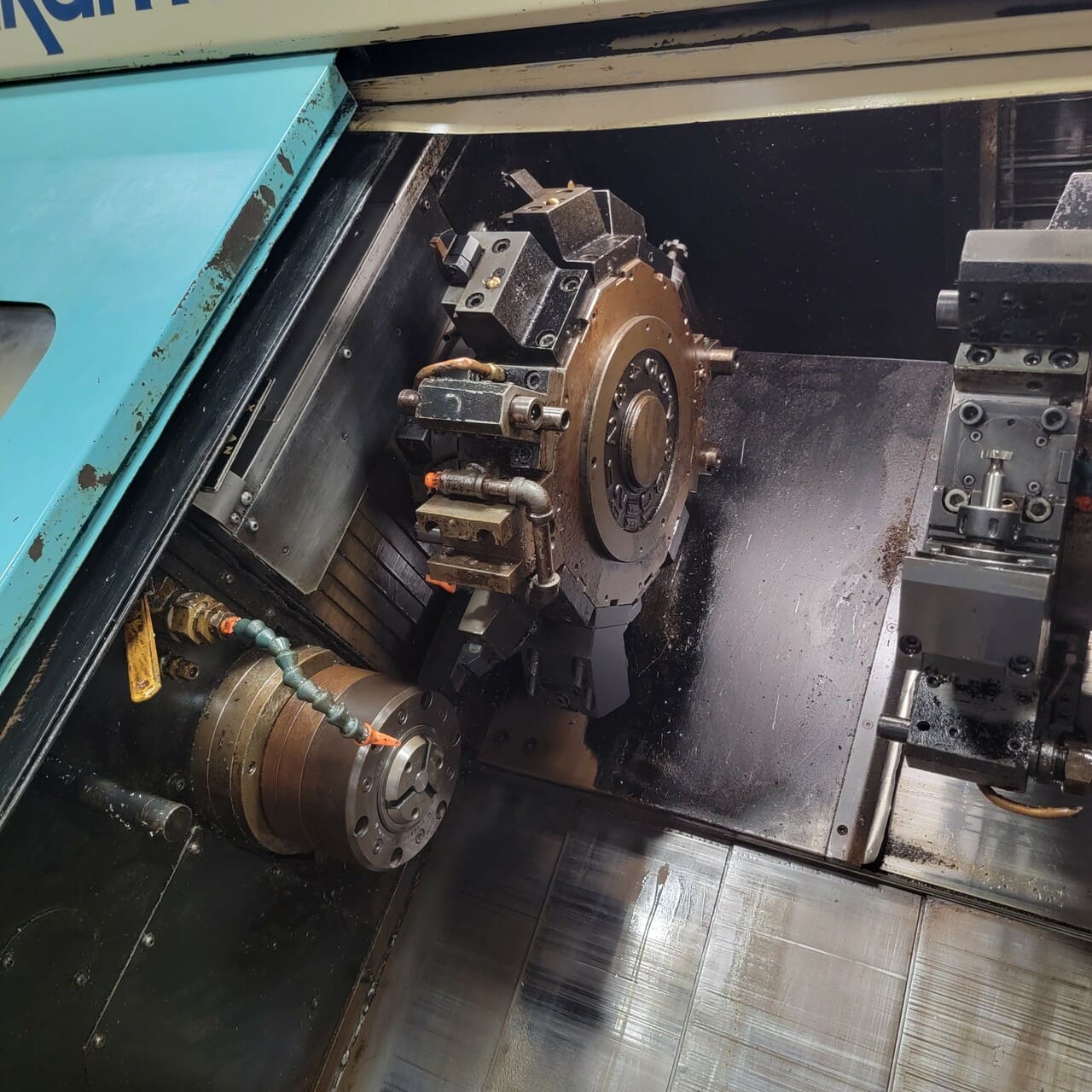 Nakamura Tome TW-10MM CNC Lathe, 1993 - Twin Turret, Bar Feeder, C Axis, Tooling Available - Image 2