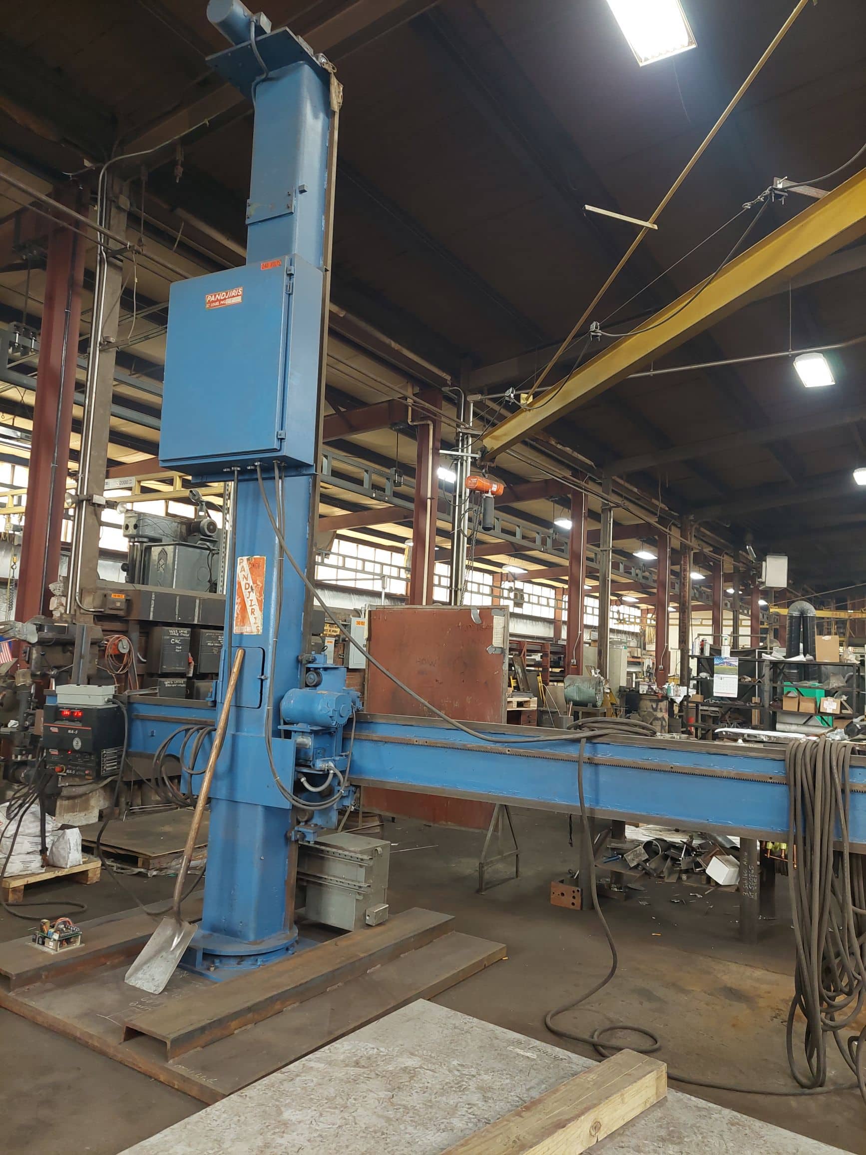 Lincoln Sub Arc Welding System- 12'x12' Pandjiris Manipulator, Lincoln NA-5 Control Box, Lincoln DC600 Power Source, Lincoln Wire Drive System.