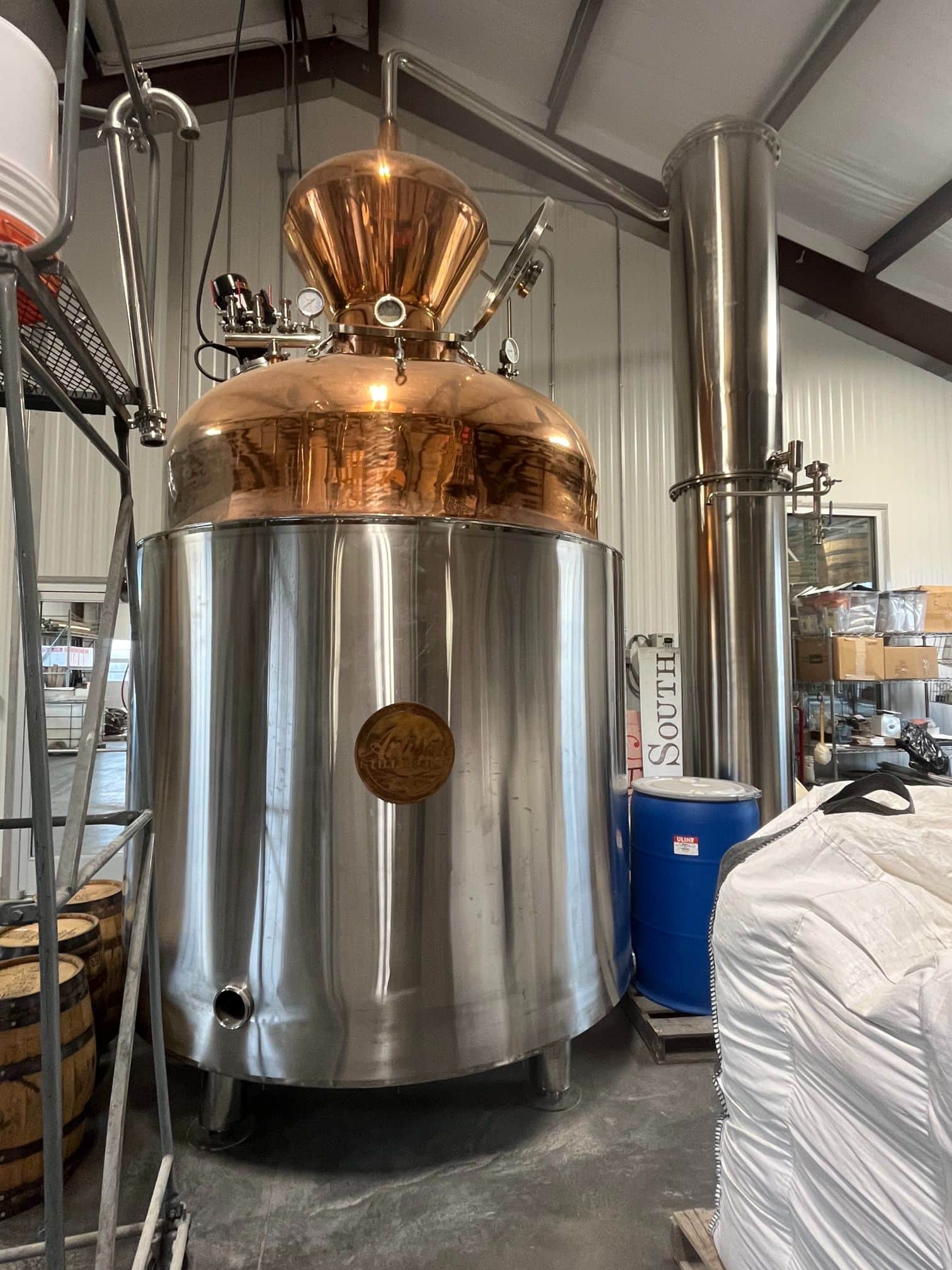 Artisan Still Design Series 2 1200 Pot (5000L) Still, 2018 - Copper Alembic Dome, Integrated Condenser, Agitated, Full CIP