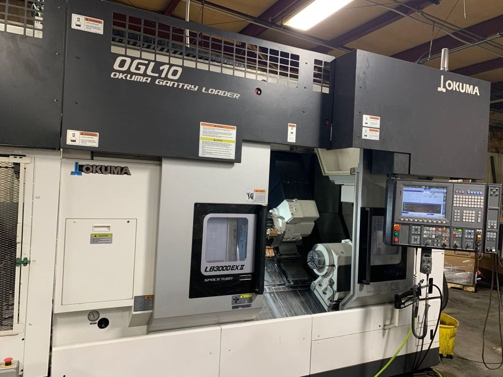 Okuma LB-3000 EXII 800MYW CNC Lathe, 2021 - Sub-Spindle, Live Tooling, Chip Conveyor, Tailstock