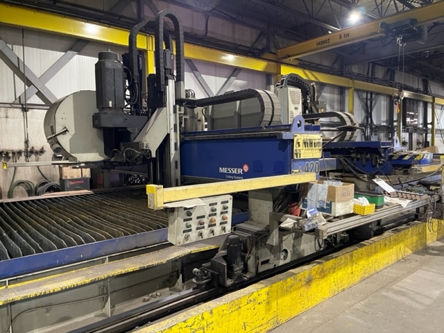 12' x 102' Messer TMC4512 5 Axis CNC Plasma, 2013 - 2 Available, Hypertherm HPR400XD, 5 Axis, Slag Remover, Oxyfuel Torch