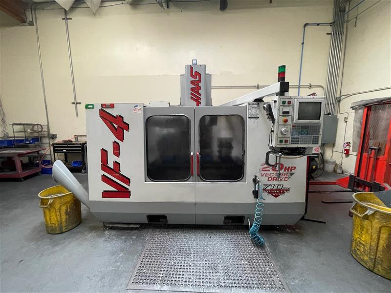 Haas VF-4 VMC, 1999 - 10K Spindle 4th Axis Wired
