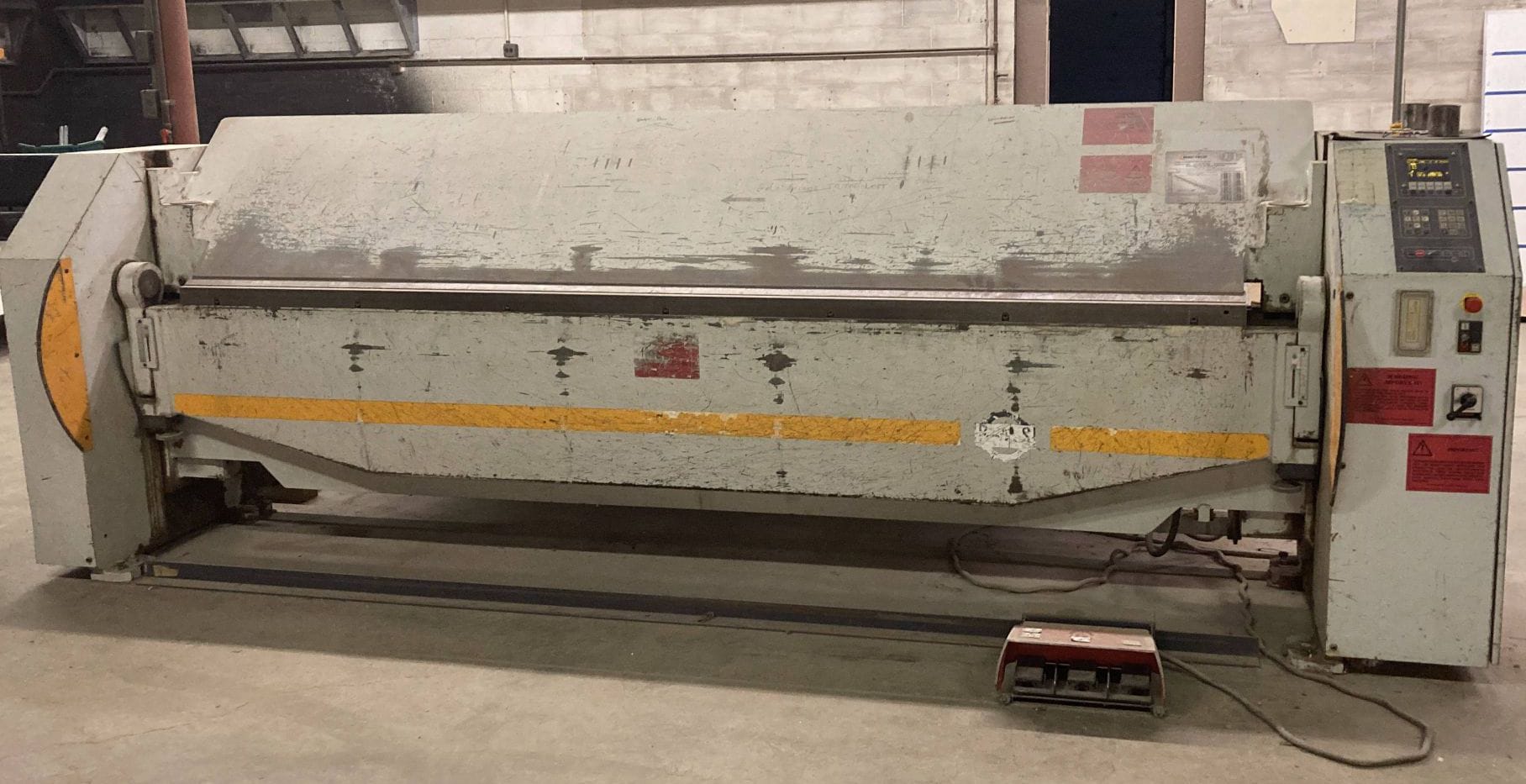 12 gauge x 10.5' RAS Turbobend 67.30 Folding Machine, 1995