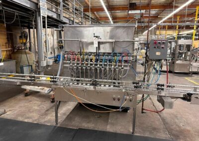 12 head inline piston filler
