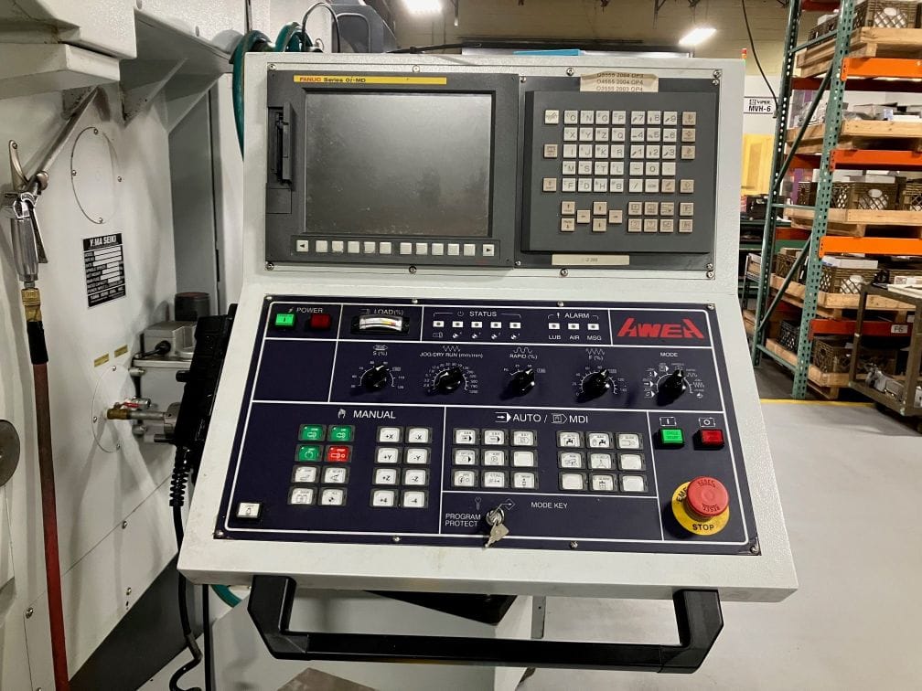 Yama Seiki VP2012HD CNC Bridge Mill, 2014 - Chip Blaster, 4th Axis Pre-Wire, 6k spindle with Gear Box, Fanuc Control - Image 2