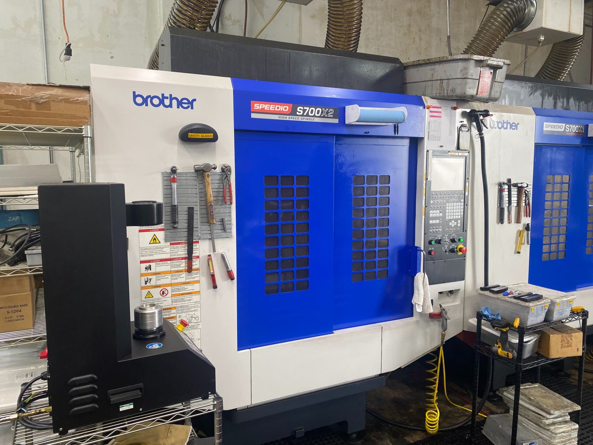 Brother Speedio S700X2 VMC, 2020- 27k RPM Spindle, Tool Setter