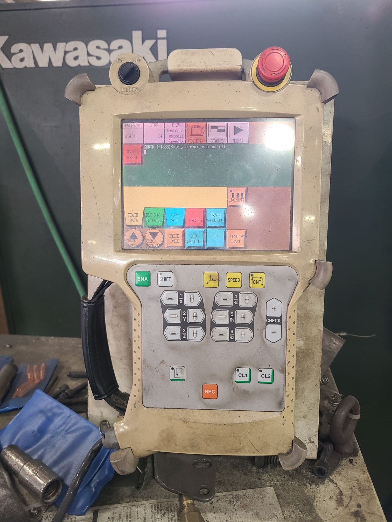 Kawasaki Welding Cell, 1995- 2 Sister CA901AL Weld Robots, 3 Robots in Total - Image 10