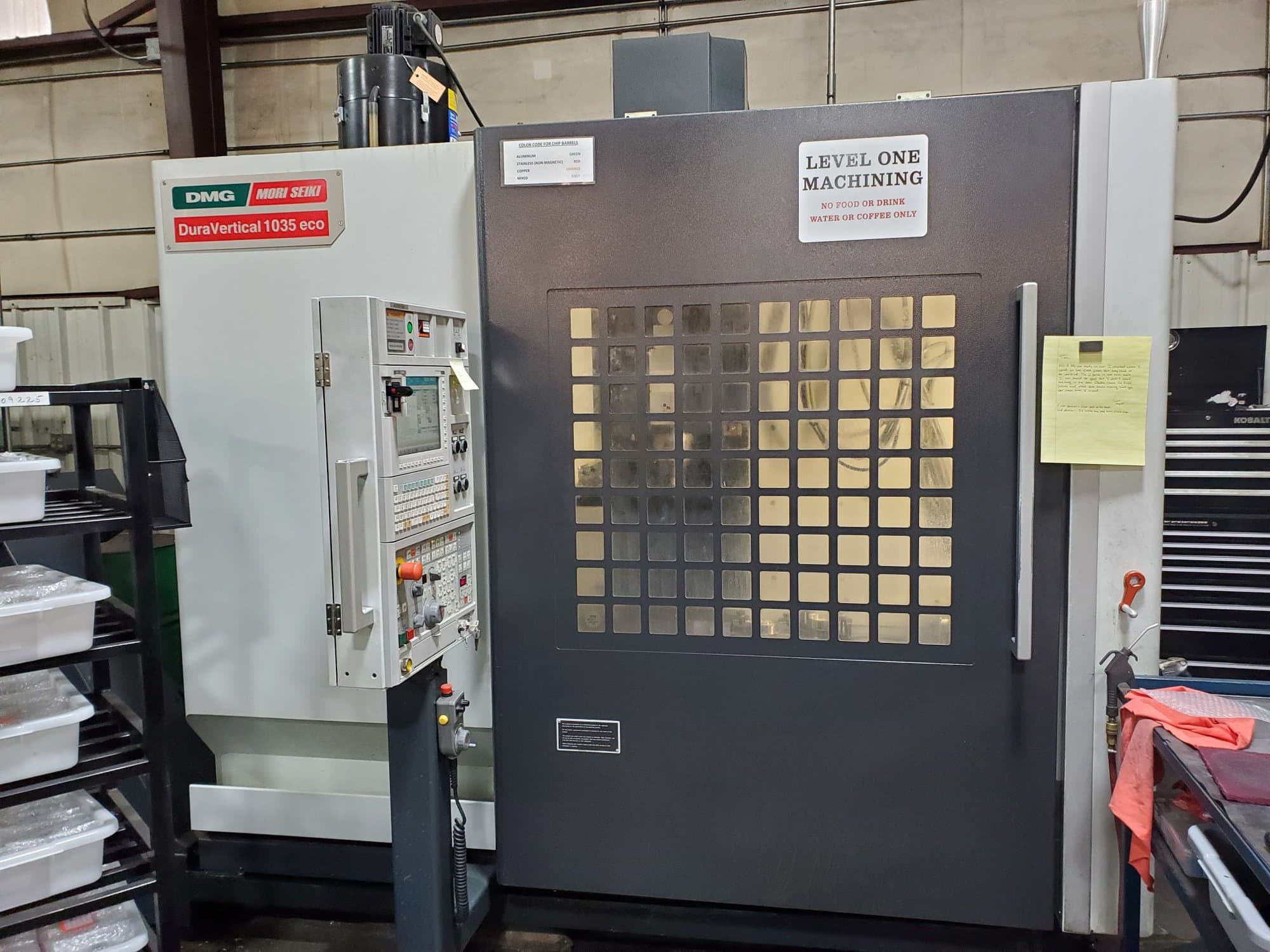 DMG Mori Dura Vertical 1035 Eco VMC, 2012 - CAT 40, Glass Scales, 12K Spindle, Full 4th Axis, TSC, Chip Conveyor