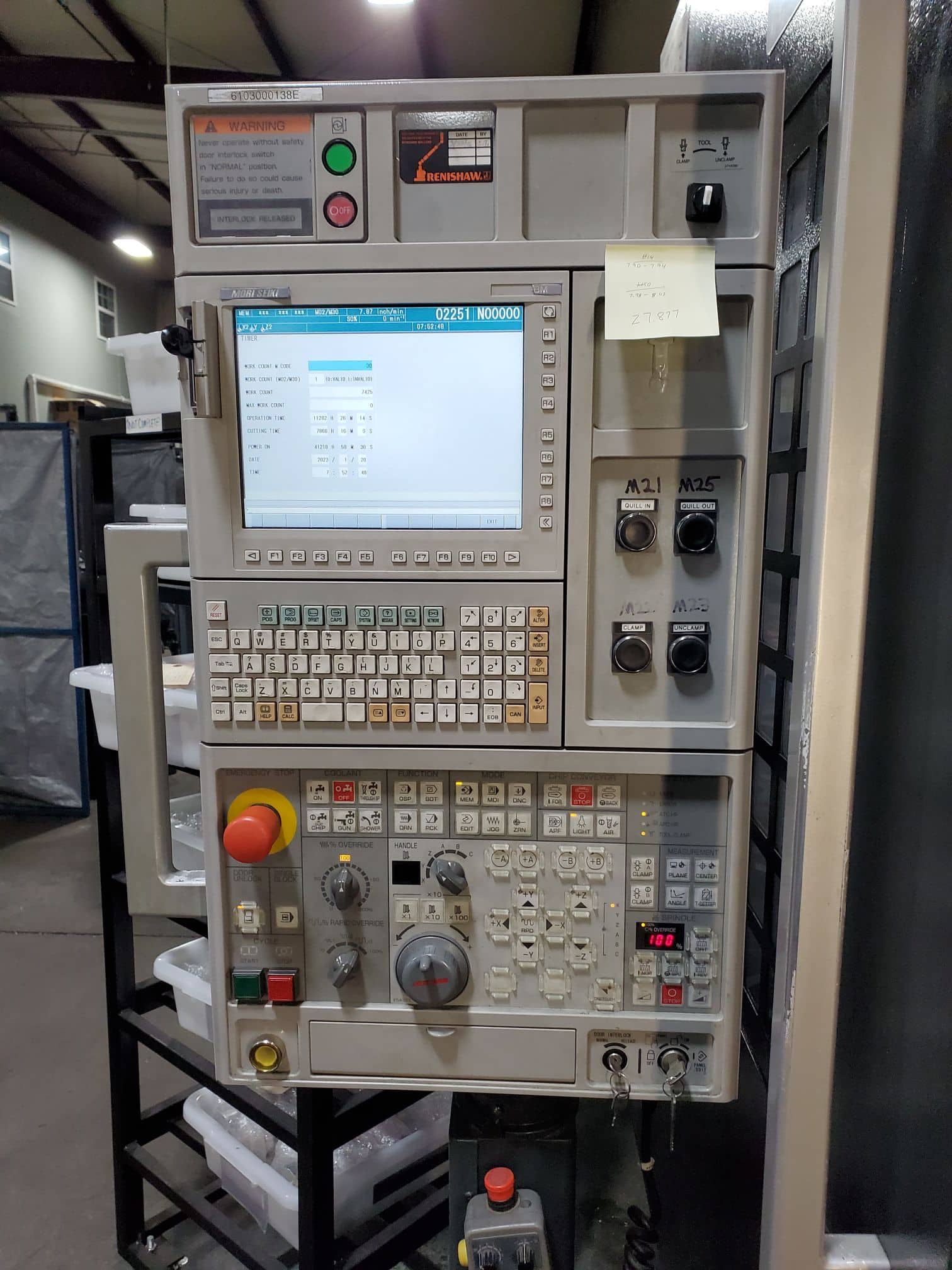 DMG Mori Dura Vertical 1035 Eco VMC, 2012 - CAT 40, Glass Scales, 12K Spindle, Full 4th Axis, TSC, Chip Conveyor - Image 6