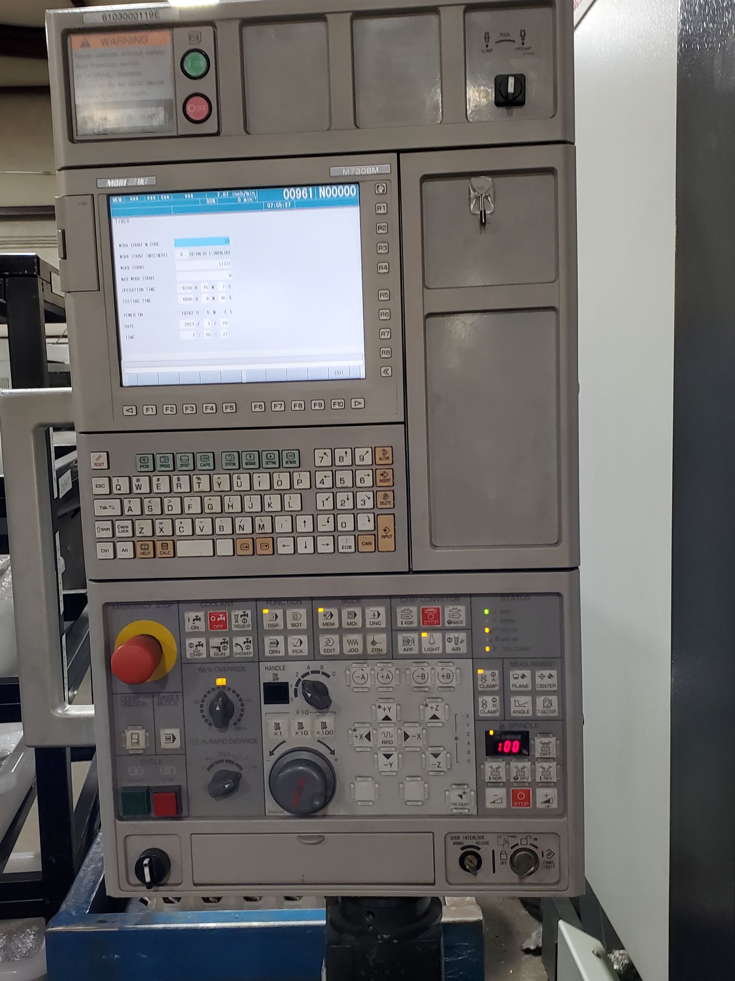 DMG Mori Seiki Dura Vertical 1035 Eco VMC, 2012 - Glass Scales, TSC, Chip Conveyor, Full 4th Axis, CAT 40 - Image 5