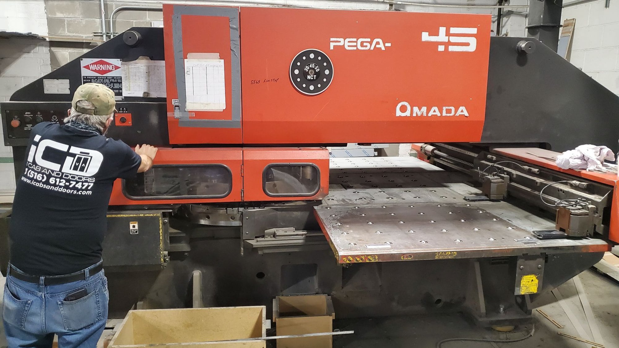 33 Ton Amada Pega 345Q Turret Punch, 1993