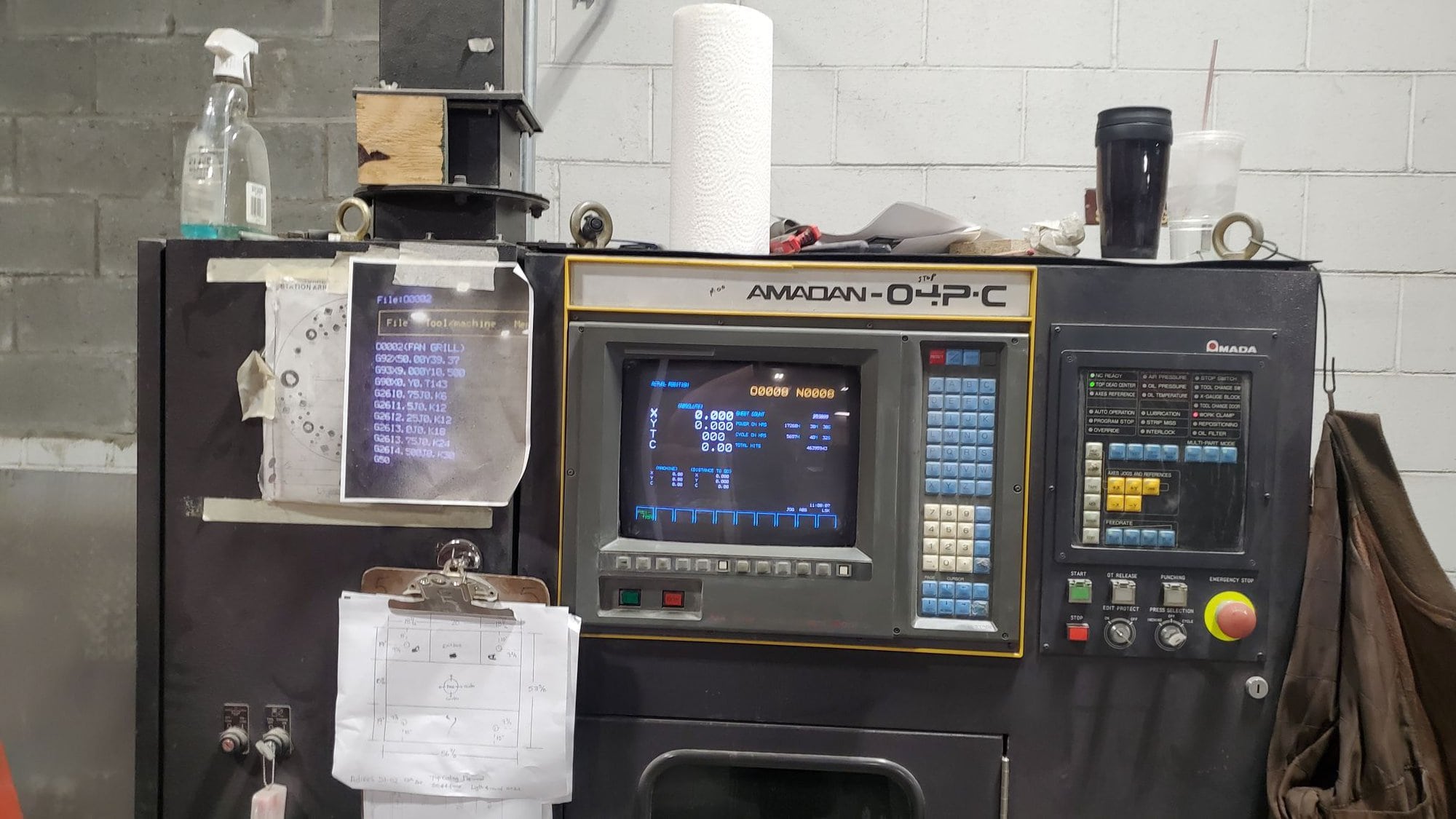 33 Ton Amada Pega 345Q Turret Punch, 1993 - Image 2