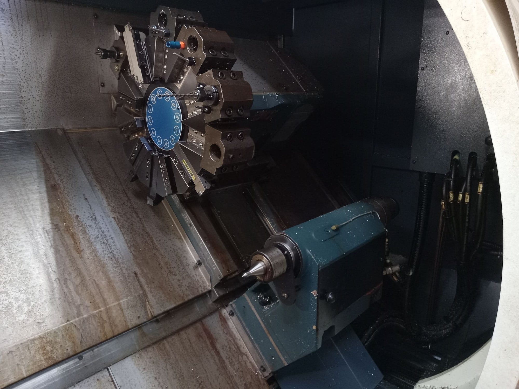 Johnford SL-500 CNC Lathe, 2010, 609 Cutting Hours - Image 7
