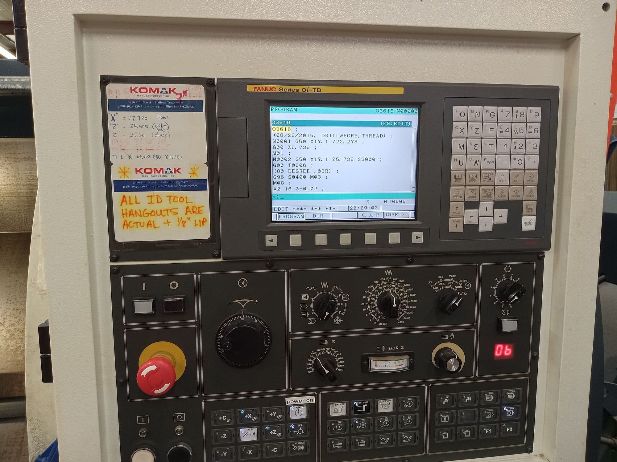 Johnford SL-500 CNC Lathe, 2010, 609 Cutting Hours - Image 8