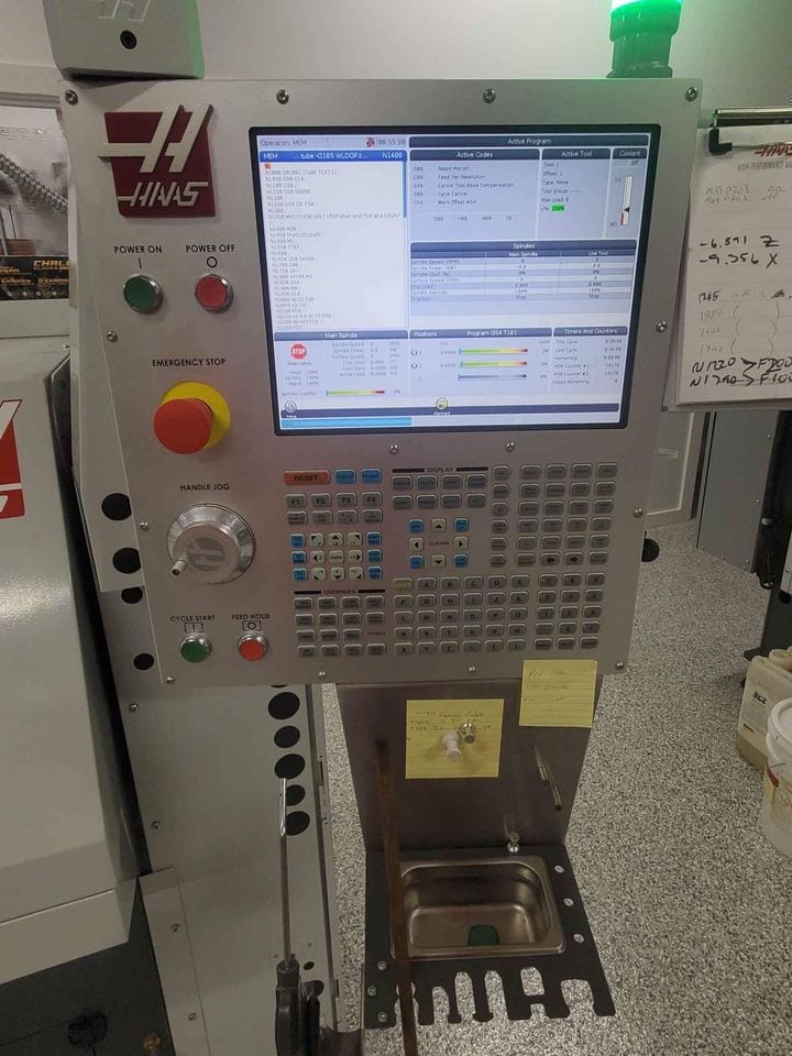 Haas CL-1 CNC Lathe, 2019 - Less than 200 hours, Bar Feeder, Parts Catcher - Image 3
