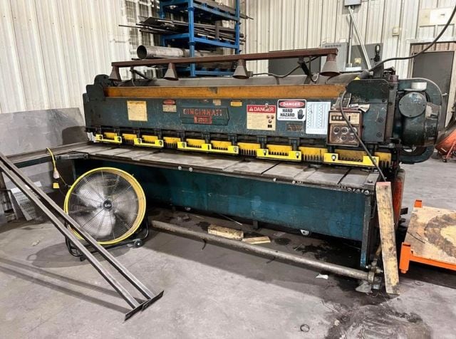 10 Gauge x 10' Cincinnati Shear 1010, 1958 - Available Immediately