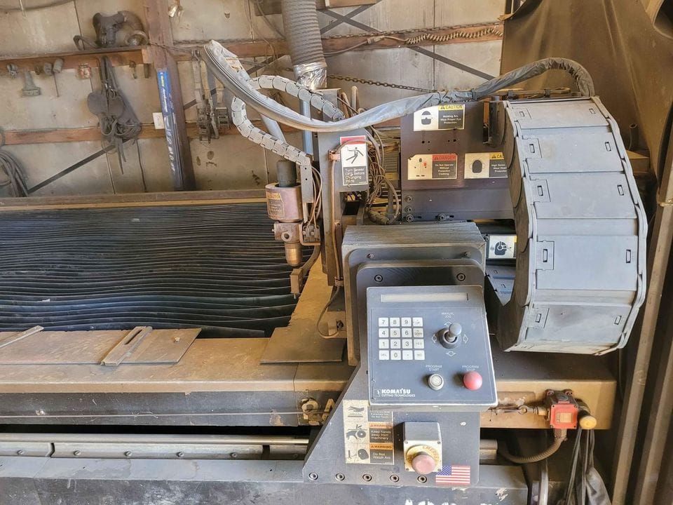 5'x10' Komatsu Rasor Plasma Table, 1997-120 amp Fineline power supply - Image 3