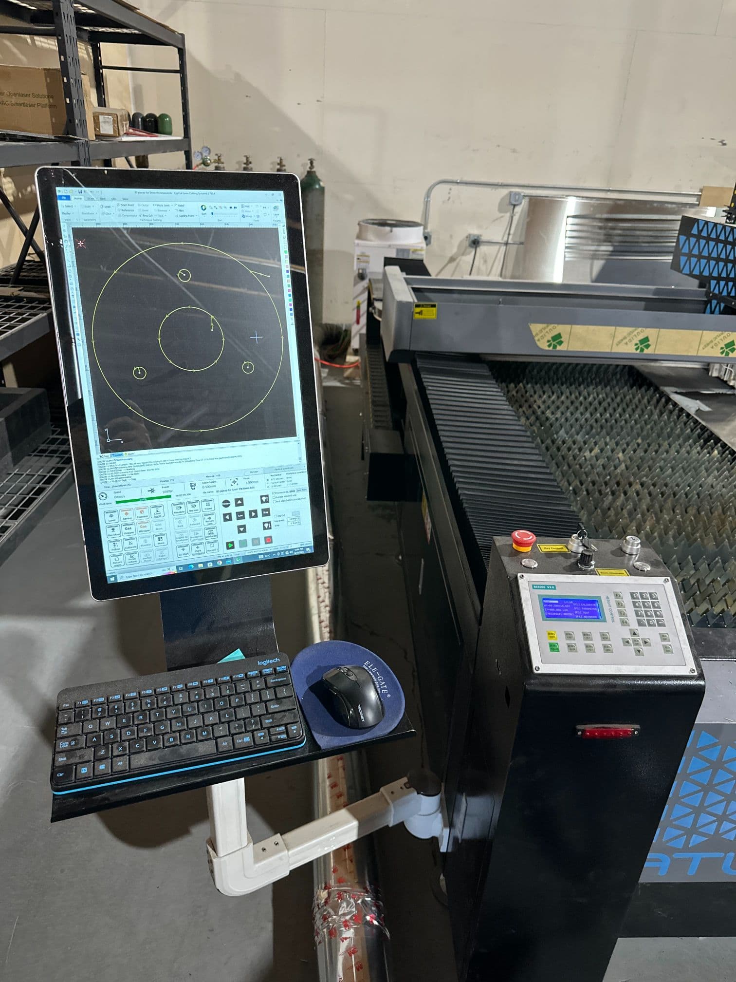 1000 Watt Atlas Alloy LF1325L Flatbed Fiber Laser, 2022 - Image 4