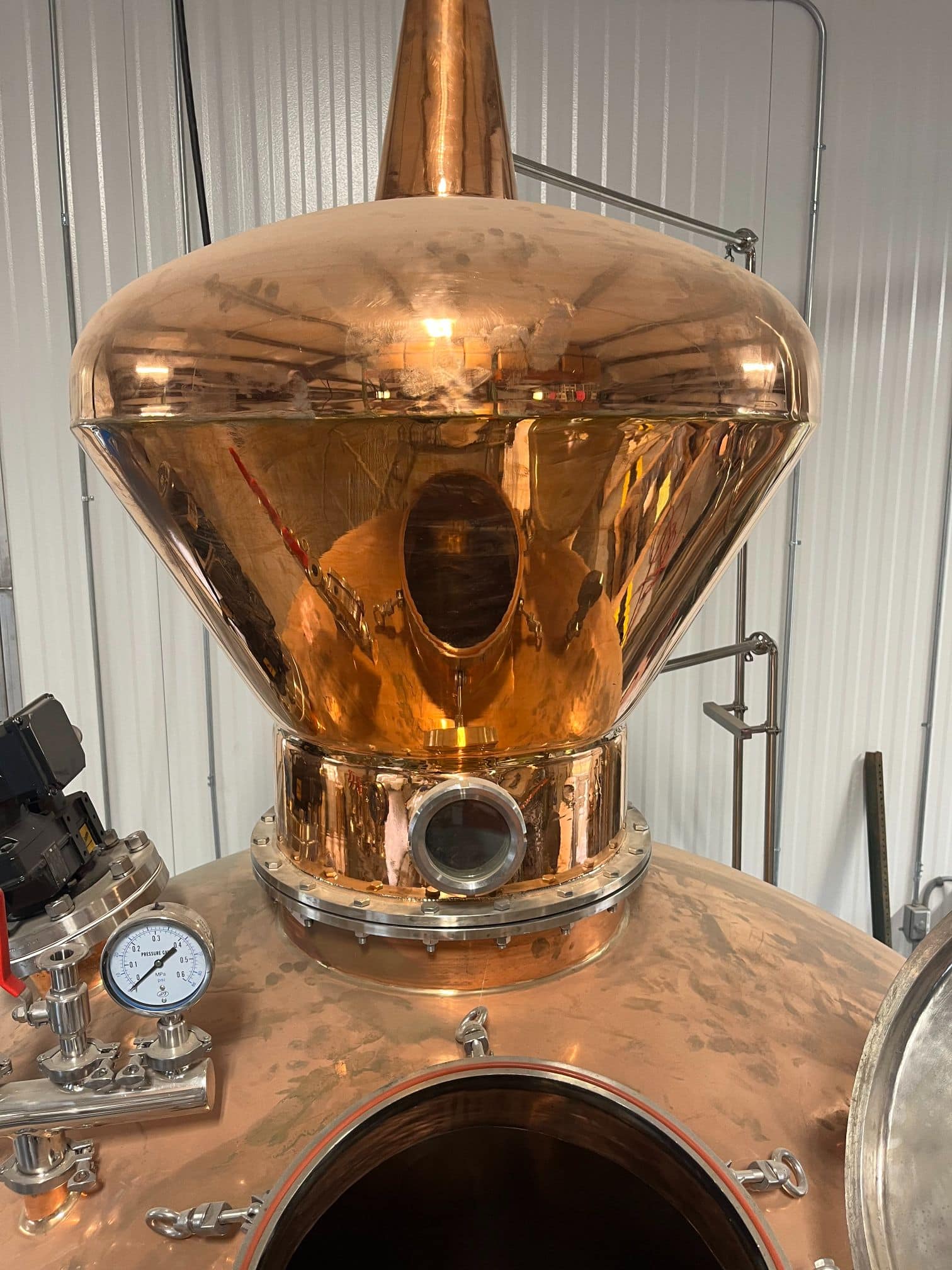 Artisan Still Design Series 2 1200 Pot (5000L) Still, 2018 - Copper Alembic Dome, Integrated Condenser, Agitated, Full CIP - Image 3
