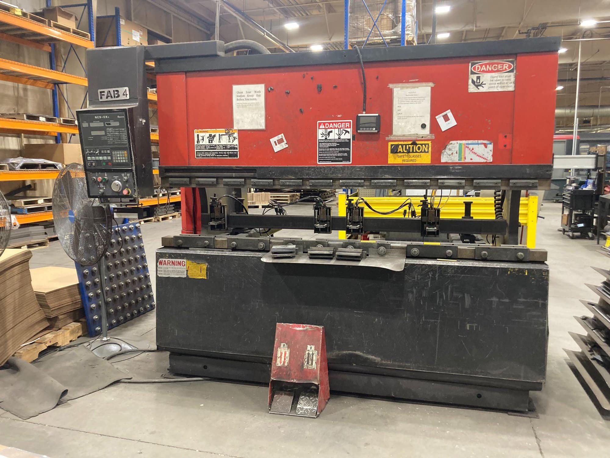 80 Ton x 8' Amada FBD-8025 Press Brake, 1996 - Backgauge