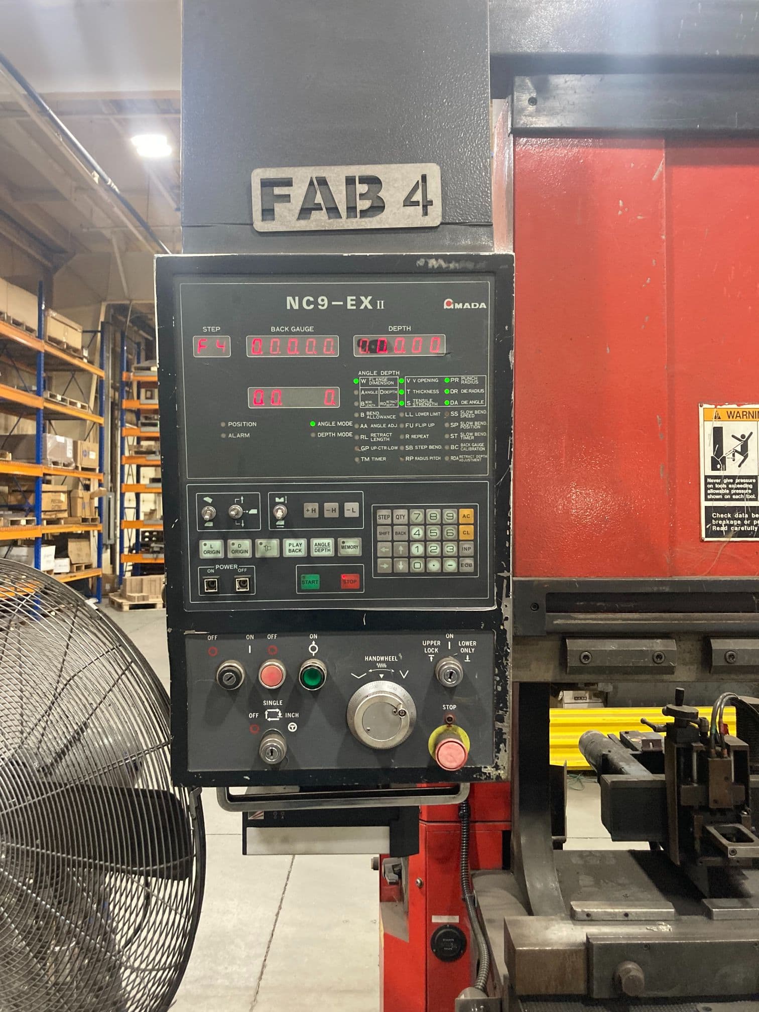 80 Ton x 8' Amada FBD-8025 Press Brake, 1996 - Backgauge - Image 2