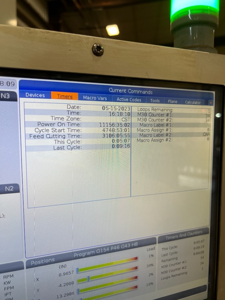 Haas EC-400 400MM HMC, 2019 - 6 Station Pallet Pool, Full 4th Axis, Tooling, 40 Taper Side Mount Tool Changer, TSC - Image 7