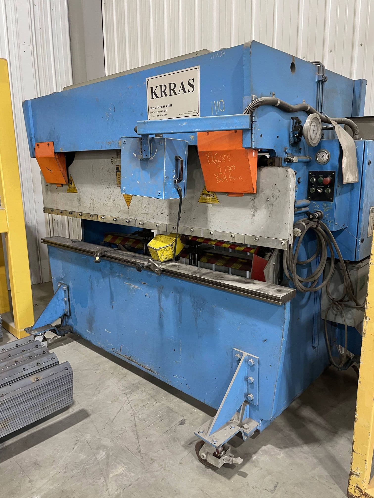 75 Ton x 8' Krras Bend 70.25 CNC Press Brake, 2007 - Very Clean, Light Usage