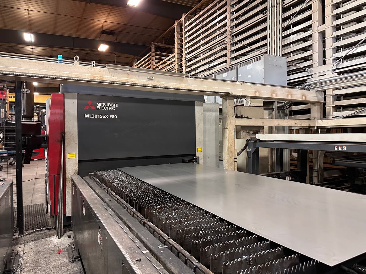 6,000 Watt Mitsubishi ML3015 EX-F60-D 6kw Fiber Laser, 2018 - 5' x 10' Tables - Image 8