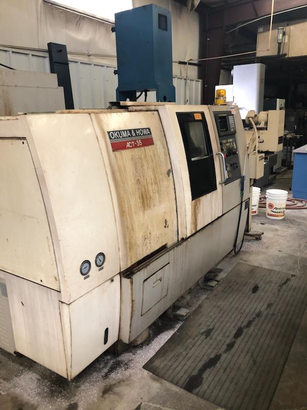 Okuma Howa ACT-35, 1997, CNC Lathe, Tailstock, Chip Conveyor