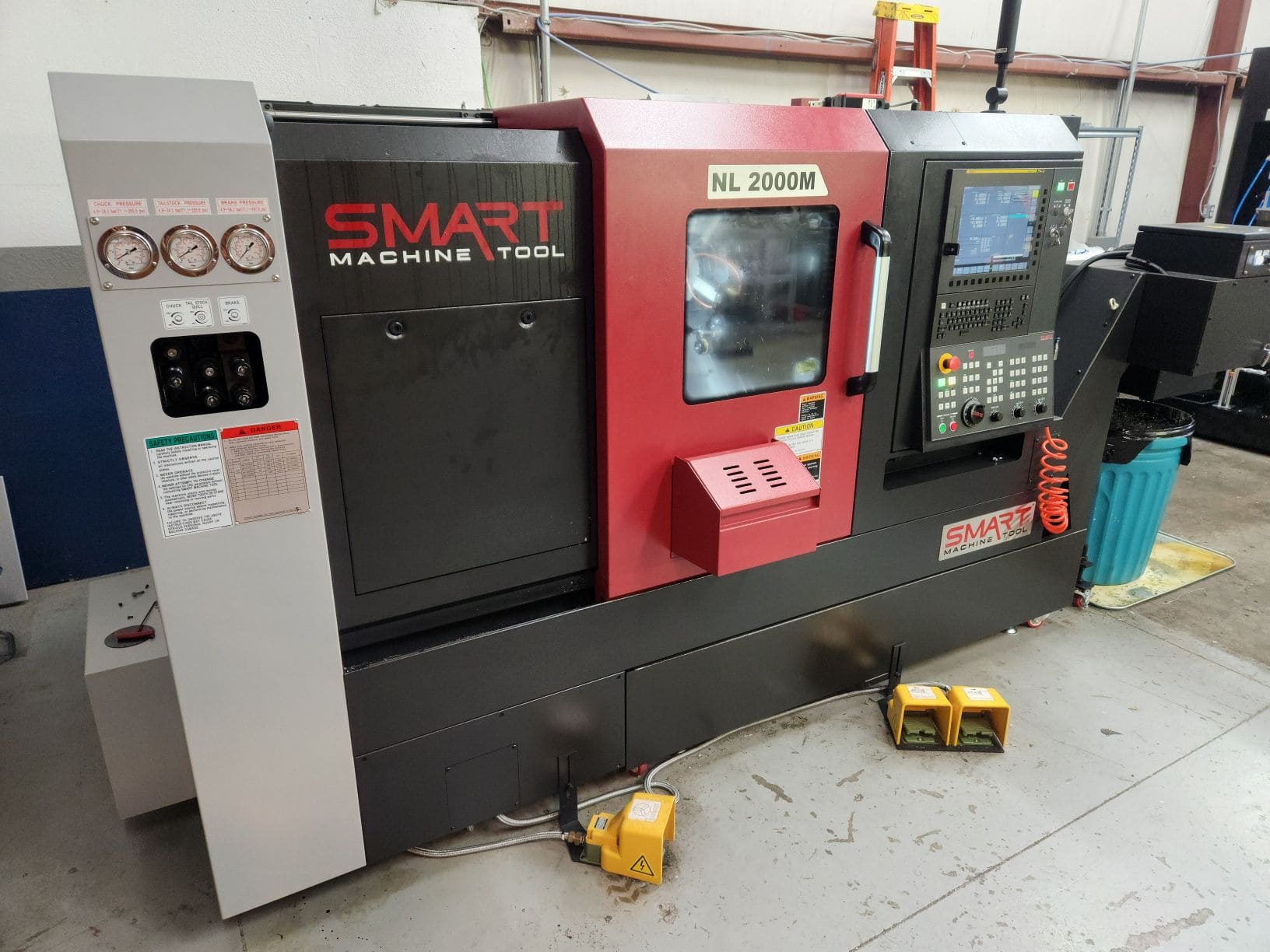 Smart NL-2000M CNC Lathe, 2021 - Tool Presetter, Tailstock, Parts Catcher, Live Tool Holders