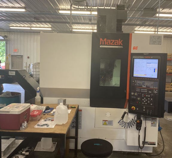 Mazak VCU 400A 5X VMC, 2014- 5 Axis, 200 PSI Coolant Thru Spindle, 2021 Spindle Rebuild