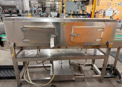 heat shrink tunnel with two steam generators