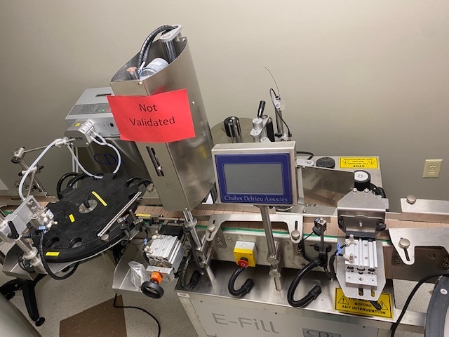 CDA E-Fill Automatic Capping, Filling and Labeling Machine, 2017, Never Used