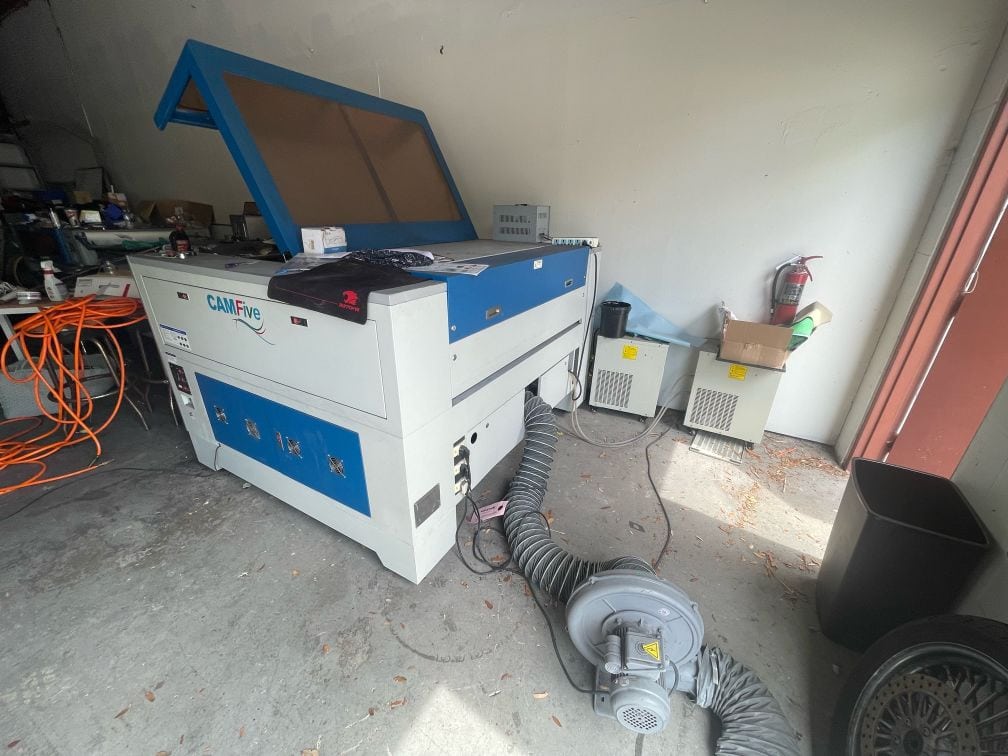 100W 2018 CMA5136C CamFive CO2 Laser, 2018 - New laser tube and lenses - Image 3