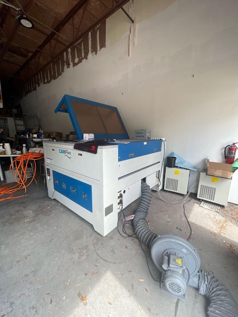 100W 2018 CMA5136C CamFive CO2 Laser, 2018 - New laser tube and lenses - Image 4