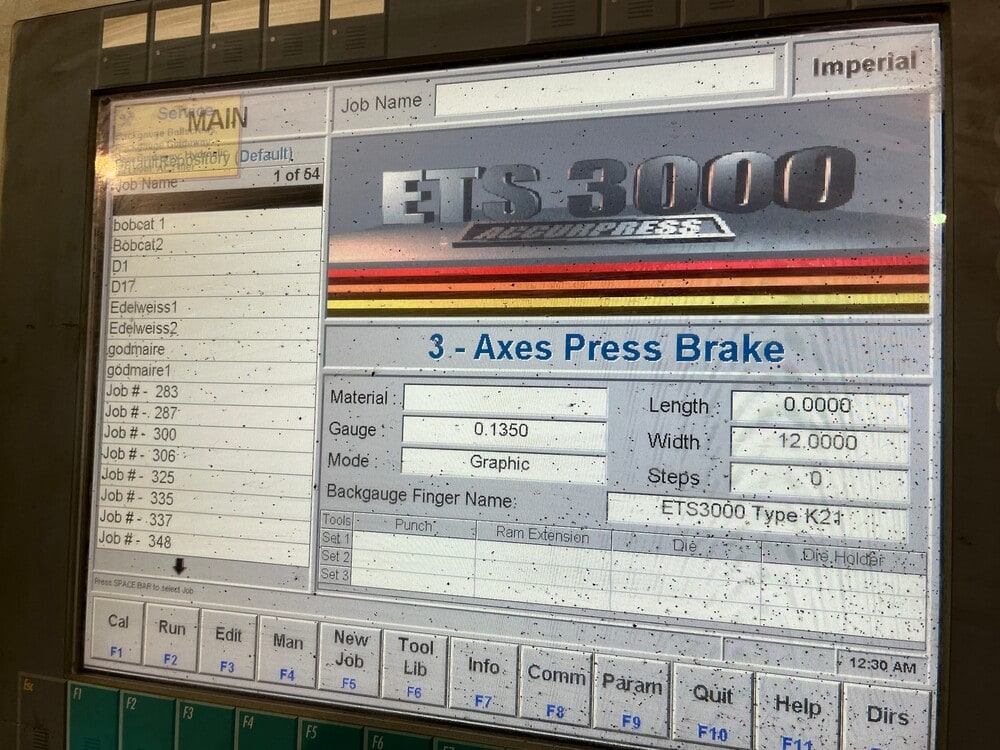 600 Ton x 16' Accurpress 760016 CNC Press Brake, 2010 - Flush Floor, Variable Lower Die, Tooling Included - Image 10