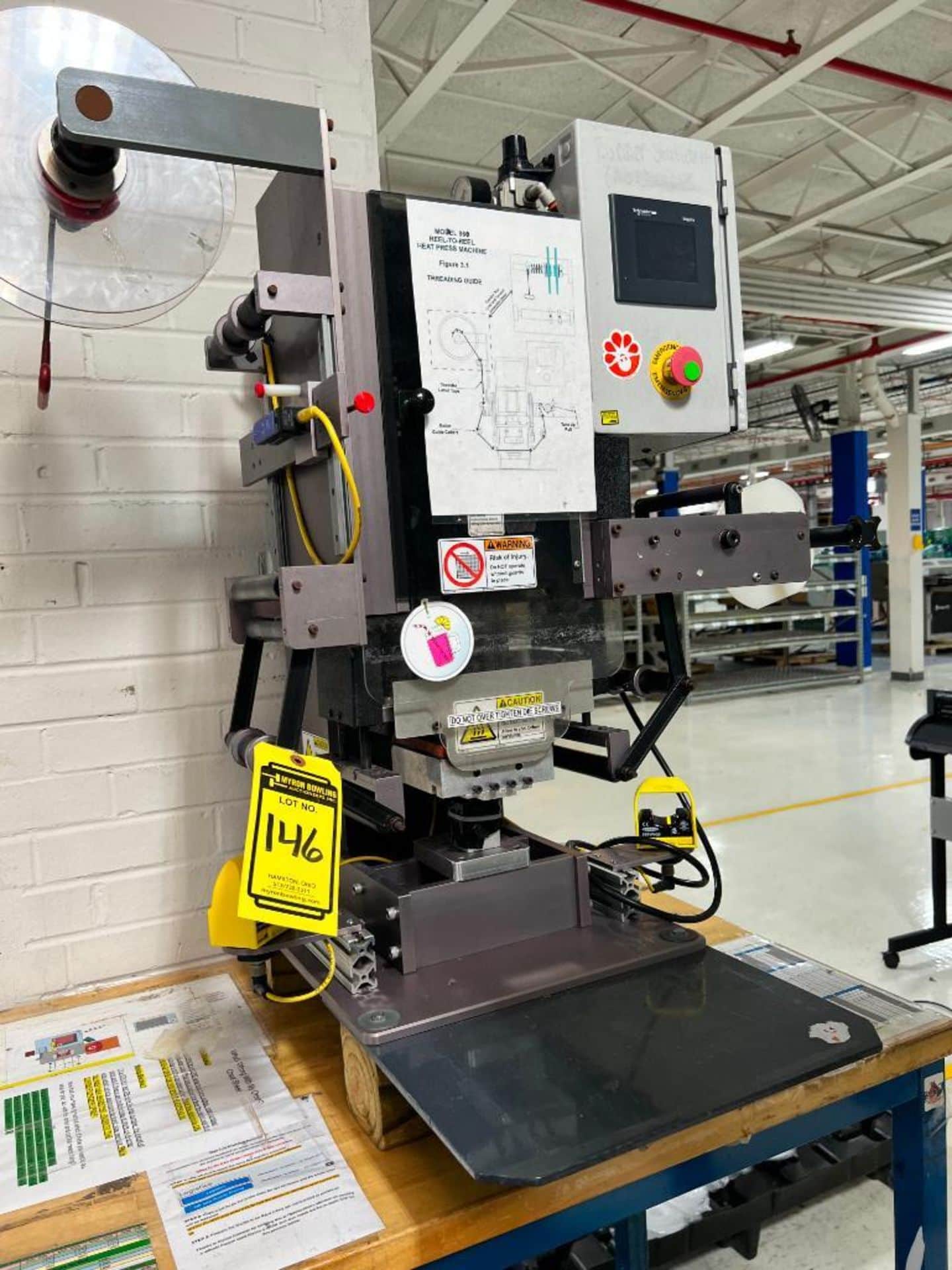 reel to reel heat press machine