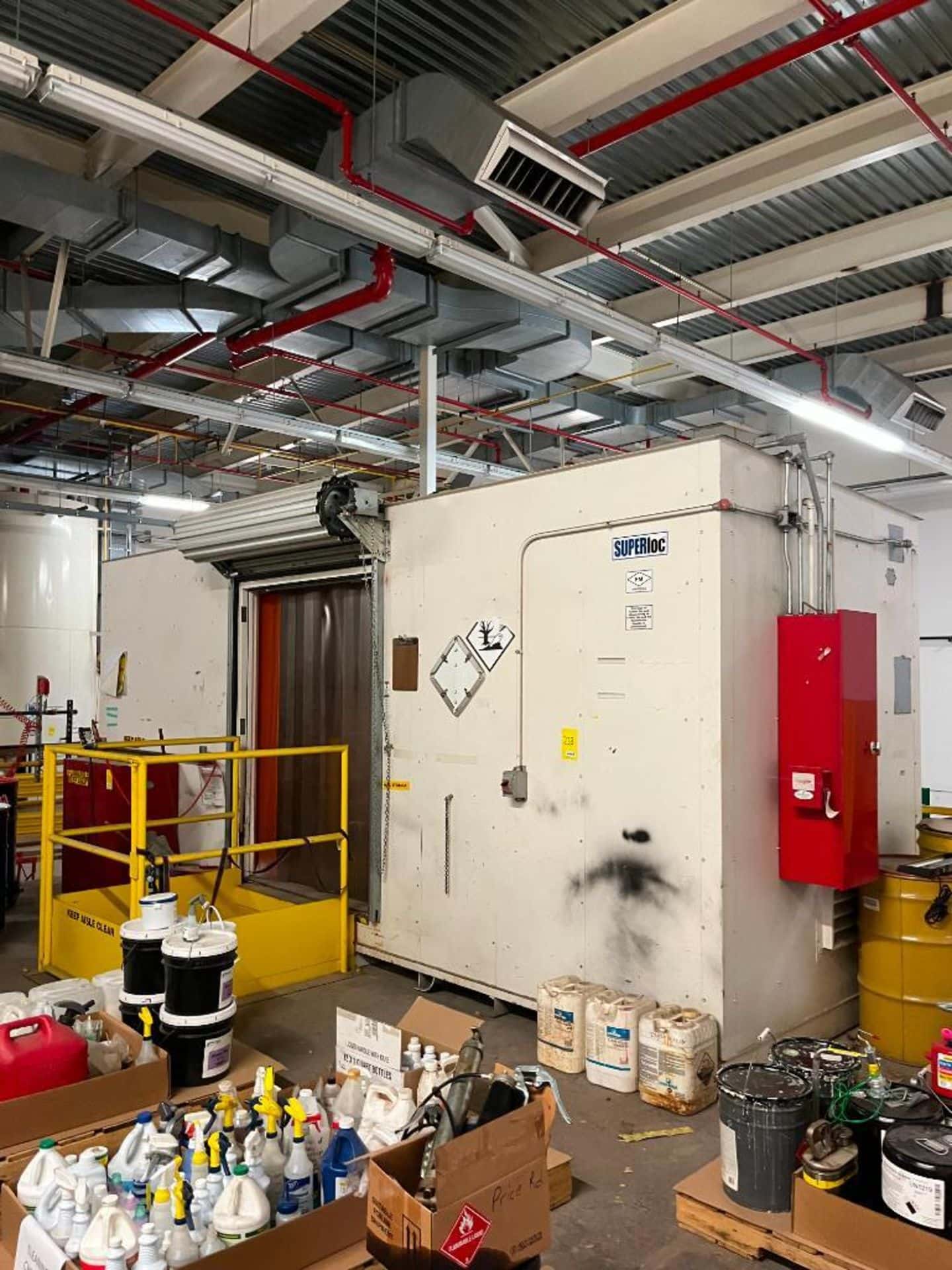 superloc-flammable-liquid-storage-room-lot233 superloc flmmable liquid storage room air conditioned with 5 foot roll up door