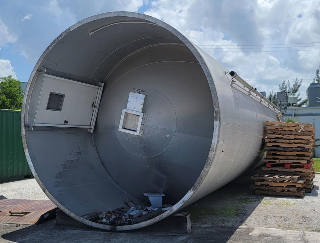 5110 CU. Ft. Peabody TecTank 12' x 54' Aluminum Silo, 1993 - Image 3