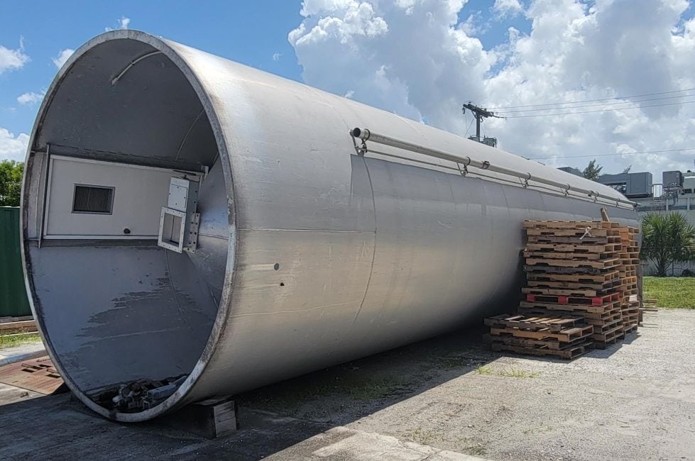 5110 CU. Ft. Peabody TecTank 12' x 54' Aluminum Silo, 1993 - Image 6