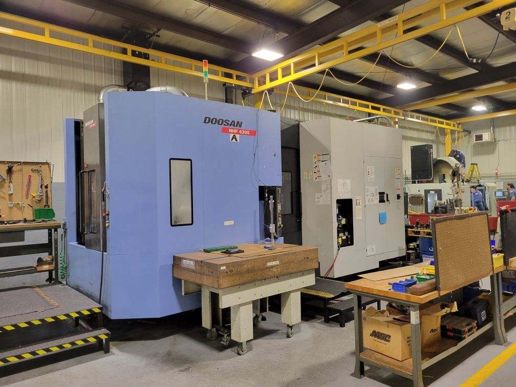 Doosan NHP 6300 CNC HMC, 2015 - Fanuc Control
