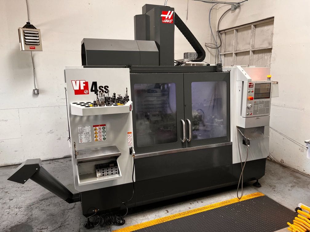 Haas VF-4SS VMC, 2019 - HRT-210 Trunnion, Probe, Coolant Thru Spindle