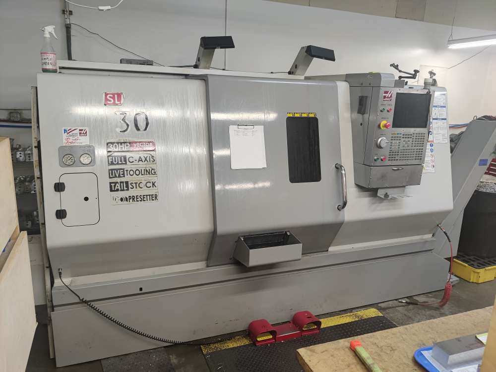 Haas SL-30 T CNC Lathe, 2008 - Live Tooling, C-axis, Tailstock, Tool-Presetter