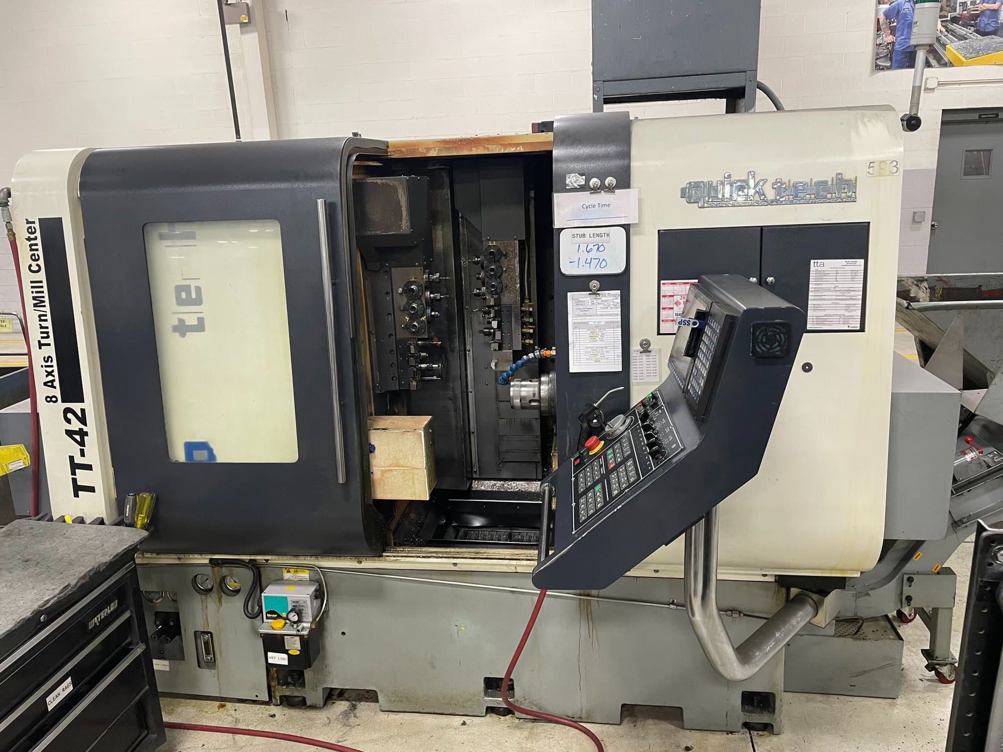 Quick-Tech TT-42 CNC Multi-Axis Lathe, 2011 - 8 Axis (3 Available)