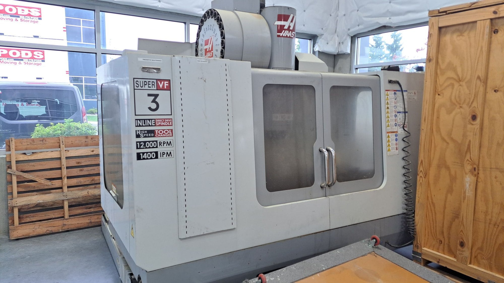 Haas VF-3SS VMC, 2008 - 12K Spindle, High Speed Tool Changer & Chip Auger!