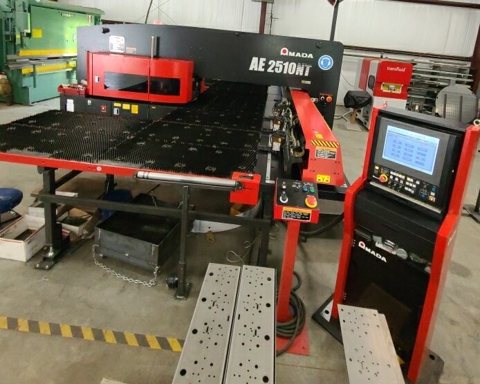 22 Ton Amada AE-2510NT CNC Turret Punch, 2020 - Low Hours
