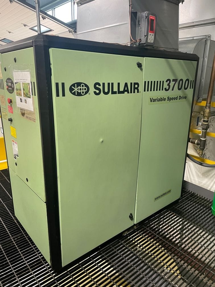 50HP Sullair 3707V Rotary Screw Air Compressor, 2007 - Image 2