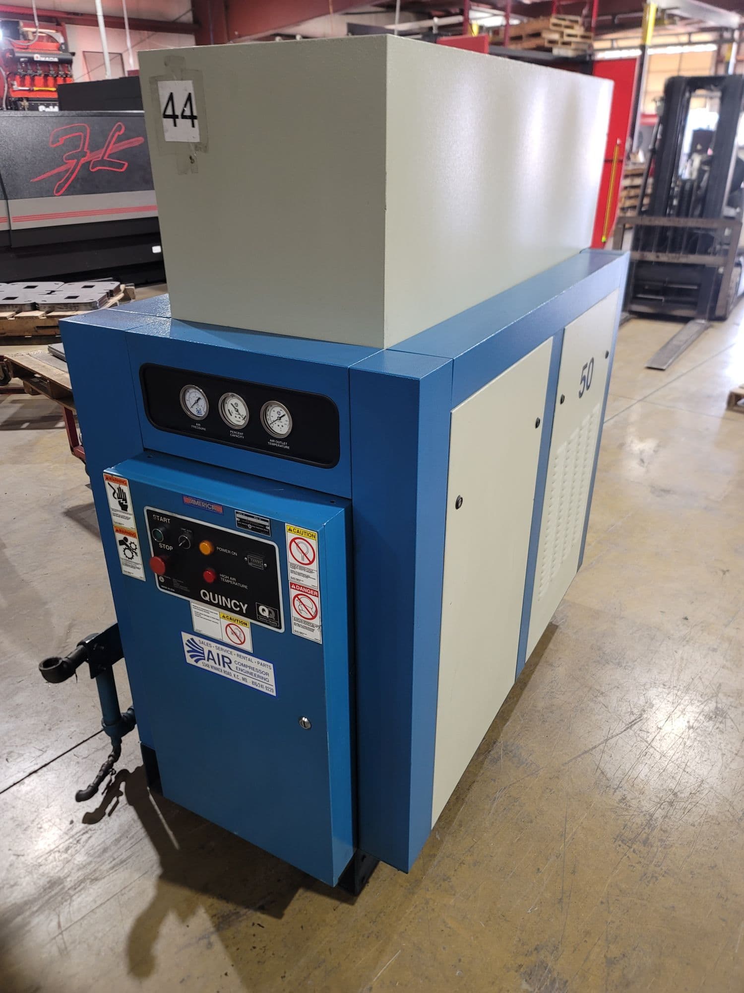 50 HP Quincy QSB50 Air Compressor - 1995 - Image 3