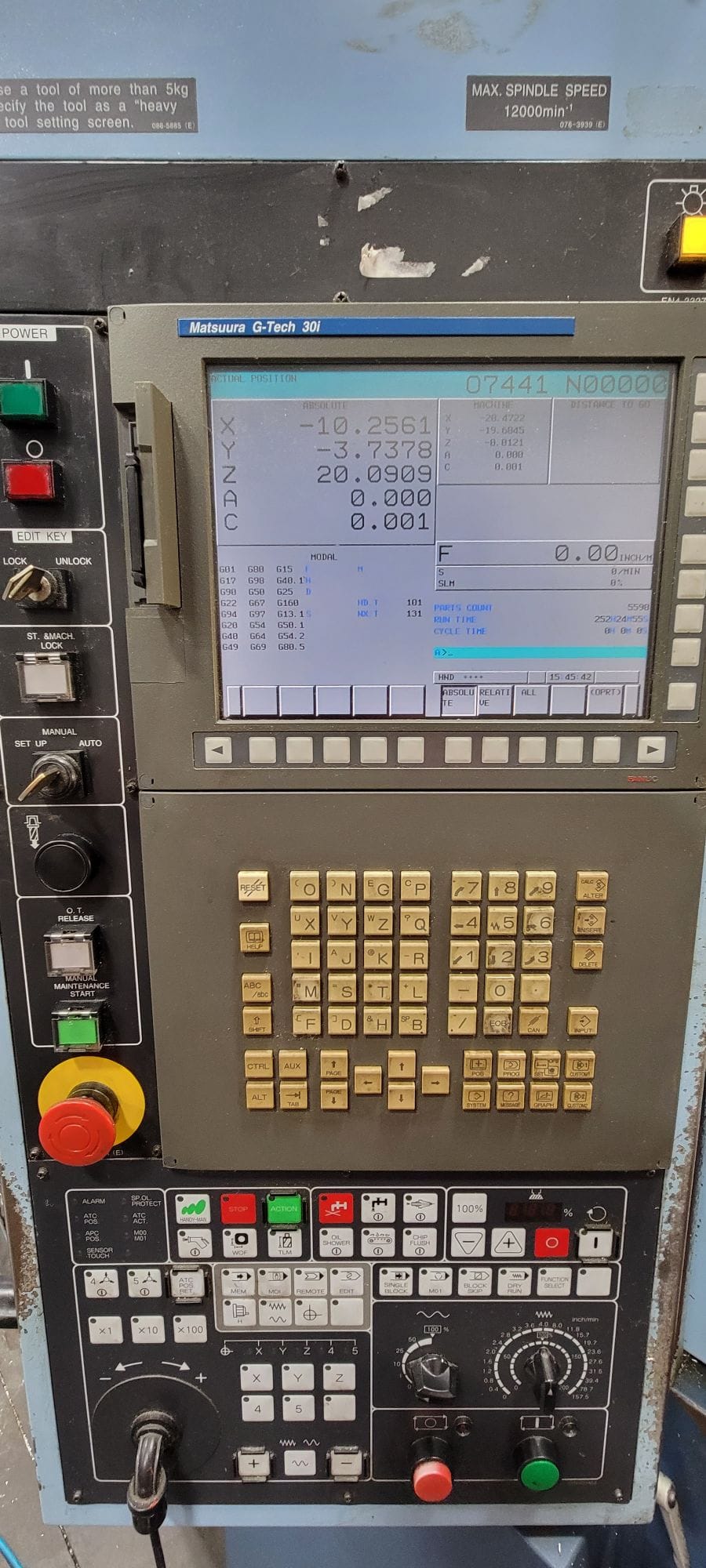 Matsuura MAM72-42V VMC - 2007, 5 Axis, Pallet Changer, 320 Tool ATC - Image 6