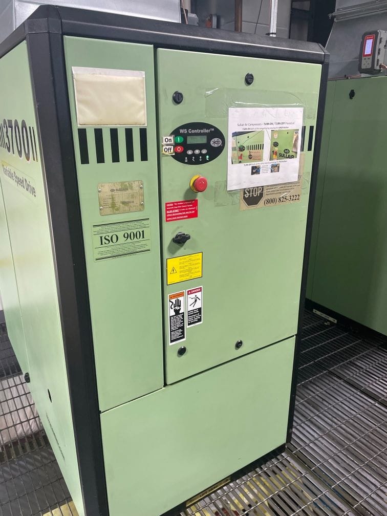 50HP Sullair 3707V Rotary Screw Air Compressor, 2007 - Image 3